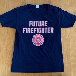 Boys future firefighter tshirt. Size small.